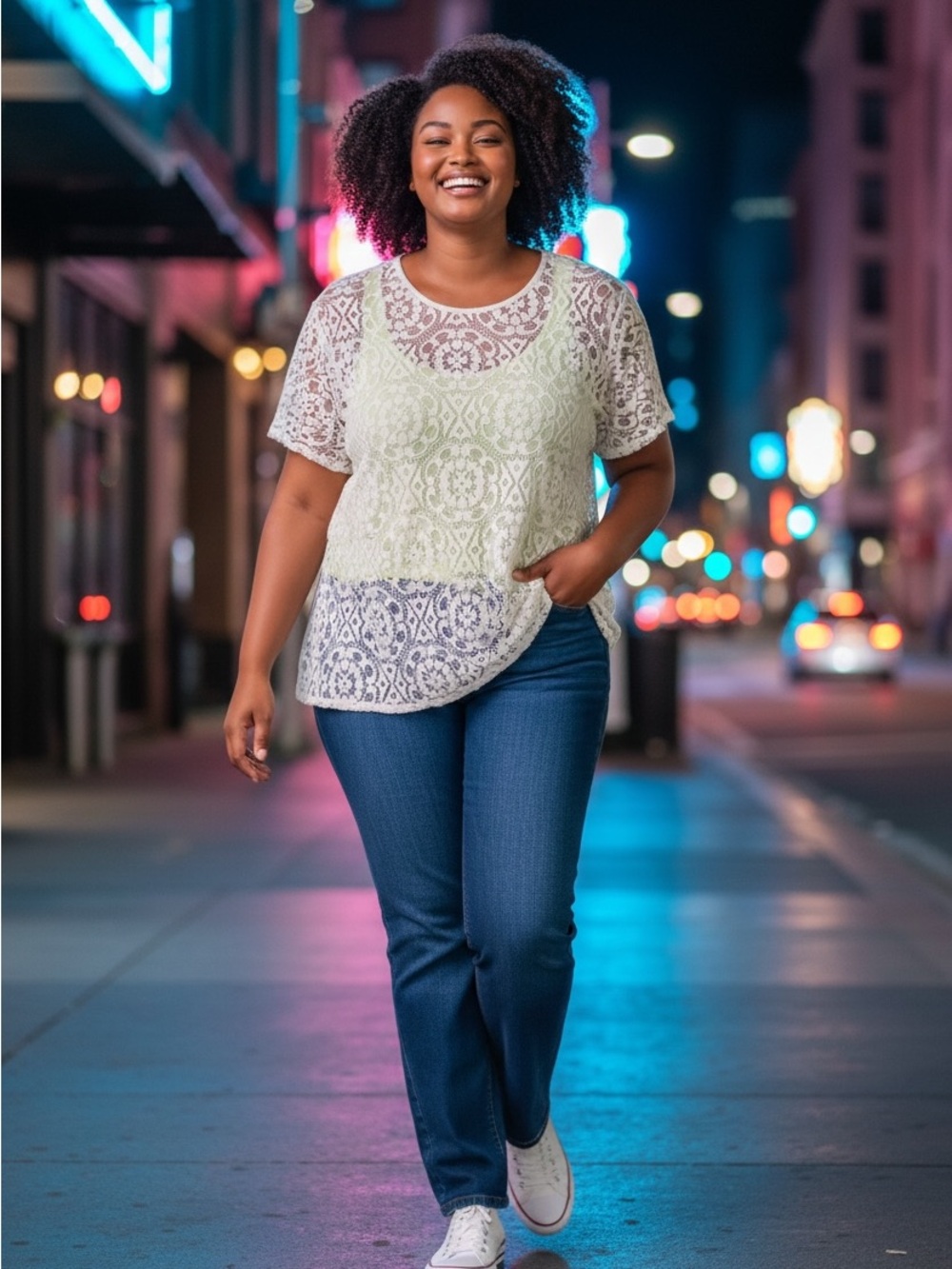 torrid Ivory Floral Lace Short Sleeve Scoop Top